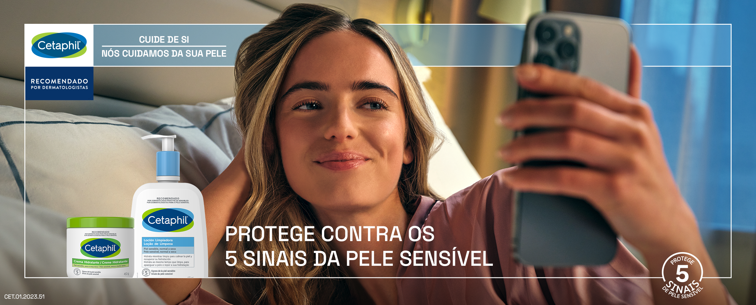 Cetaphil protege contra os 5 sinais da pele sensível